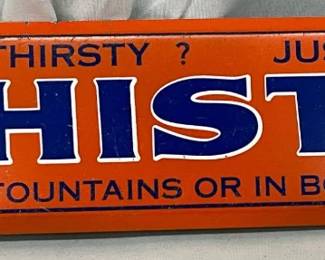 Whistle Soda Metal Sign, 14in x 3in