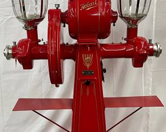 Early Hobart Coffee Double Grinder, Professionally Restored