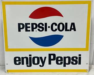 Pepsi Double Sided Sign, 16in x 14in