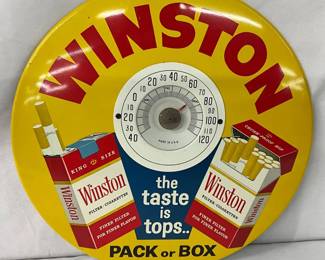 Winston Thermometer Sign by Sartin Advertising, 9 Inches