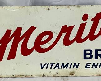 Merita Bread SS Metal Sign, 22in x 8in
