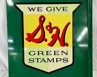 S&H Green Stamps DS Flange Sign, 15in x 18in