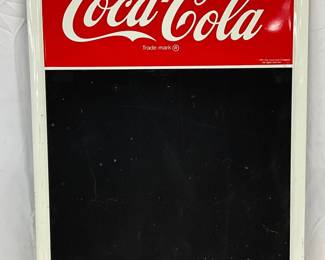 Coca-Cola Metal Chalkboard Menu Sign, 20in x 28in