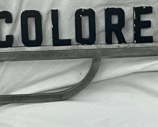22.5 x 10 Aluminum Black Americana Sign w/ Bracket