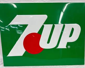 7up Emb. Metal Advertising Sign, 30in x 23in