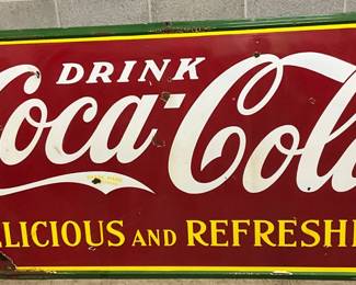Coca-Cola Delicious & refreshing Porc. Sign, 95in x 48in