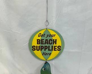 Coppertone Cardboard Hanging Store Display with Seal Design, 15in x 36in