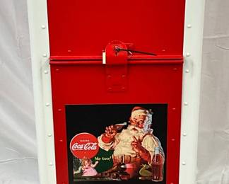 U.S. Mailbox with Coca-Cola Santa Graphic, Restored