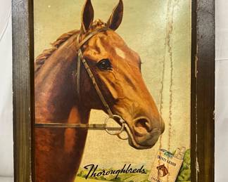 ‘Twenty Grand’ Cigarettes Sign Featuring Thoroughbred Horse, 25×31