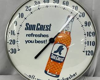 12in. Sun Crest Glass Face Thermometer