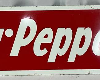 Dr Pepper Metal Sign, 20in x 7in