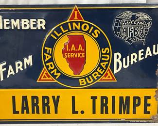 Emb. Illinois Farm Bureau Member Sign by Scioto Sign, 14×10 Inches