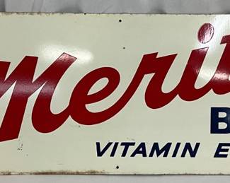 1973 Buy Merita Bread Sign, 30×9 Inches