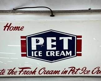 ‘PET Ice Cream’ DS Lighted Lexan Sign, 21in x 10in