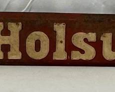 Emb. Cotton’s Holsum Bread Door Push Sign, 29×3