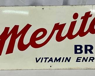 ‘Buy Merita Bread’ Metal Sign, 22x8