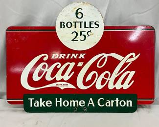 DS Coca-Cola Metal  Sign, 13×10 Inches