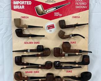 Dr. Grabow CB Store Display for Imported Briar Pipes, 15in x 23in