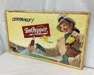 Dr Pepper Cardboard Sign, 25×15 Inches