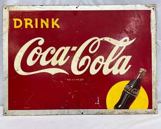 Drink Coca-Cola Masonite Sign, 28in x 20in