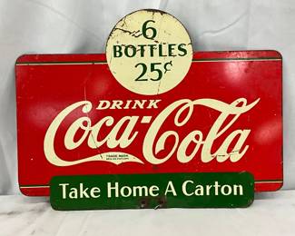 Coca-Cola DS Metal Sign, 13 x 10 Inches