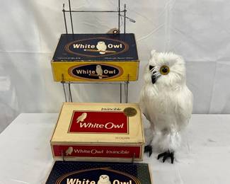 White Owl Metal Cigar Display Rack with Boxes, 7×20