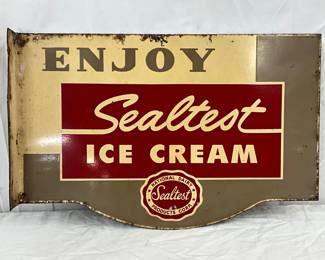 Enjoy Sealtest Ice Cream Flange Sign, 18×12 Inches