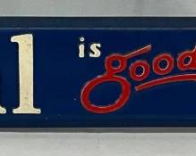 Emb. Colonial Bread DS Metal Door Push Sign, 3×24
