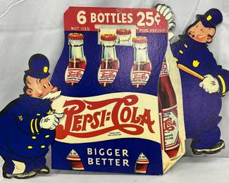 Pepsi-Cola Double-Dot CB Display, 22x15