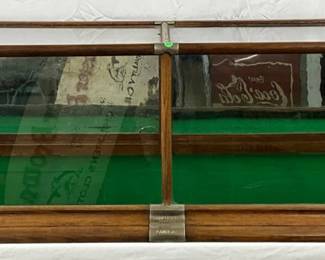 Early Oak Showcase by Joseph Knittel Show Case Co., Quincy, Illinois, 68x27x17