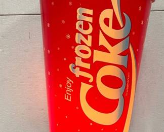 Coca-Cola Plastic Rotating Light-Up Display, 17 Inches Tall