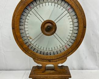Coin Op Oak Game Wheel Measuring 14in by 22in