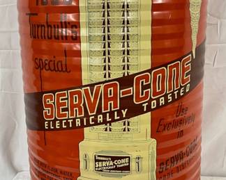 Turnbull’s Serva-Cone Electrically Toasted Metal Can, 16in x 26in