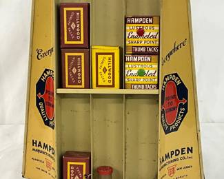 Hampden Manufacturing Co. Metal Countertop display , 13in Tall with Product