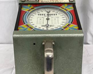 Test Quest Metal Coin Op Machine, by Groetchen Novelty Company, 9×12 