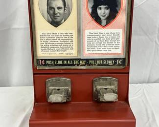  ‘Your Ideal Love Mate’ Card Dispensing Coin Operated Game, 8×12 