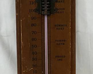 ‘Cosmopolitan Hotel,’ New York, Wooden Thermometer  5×21 Inches