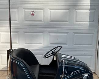 Early Bumper Car with Custom Painted Pinstriping, 60in x 36in