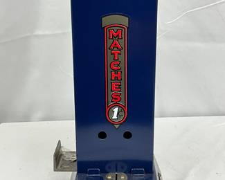 Blue Northwestern Corporation Match Dispenser, Metal, 5in x 13in