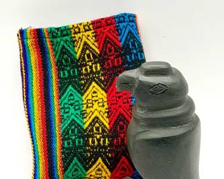 Heavy Stone Bird Sculpture With Pouch