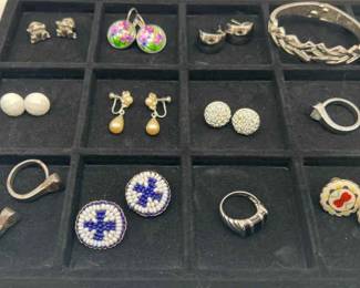 Silver Tone Costume Jewelry — featuring Napier & Trifari