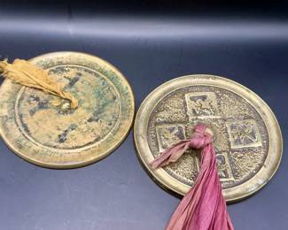 (2) Small Tibetan Tingsha cymbals