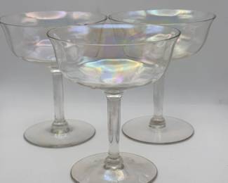 (3) Stout Stemware Glasses