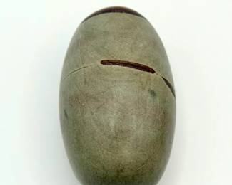 Small Shiva Lingam Stone (also known as a Narmadeshwar Shivling or Banalinga)