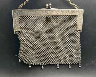 German Silver Evening Bag