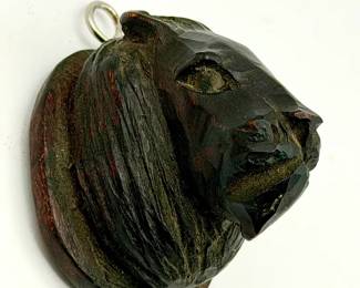 Wooden Lion Head