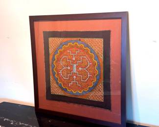 Shipibo Embroidery In Frame