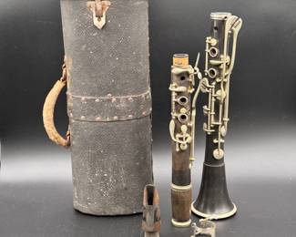 Vintage Clarinet With Case