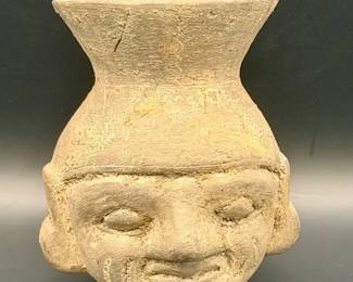Maya Style Head Vase