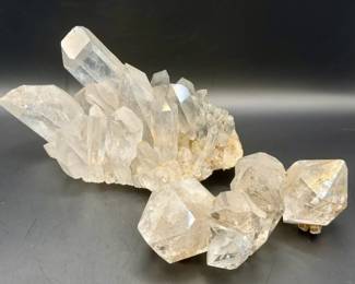 (2) Crystal Clusters-possibly Quartz